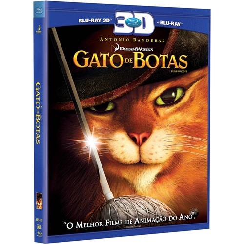 Tamanhos, Medidas e Dimensões do produto Blu-ray Gato de Botas (Blu-ray + Blu-ray 3D)