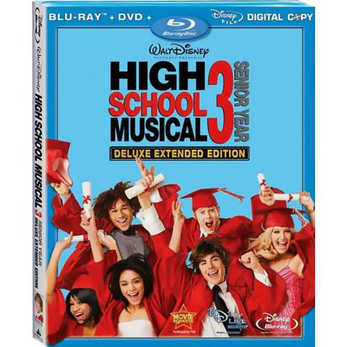 Tamanhos, Medidas e Dimensões do produto Blu-ray High School Musical 3: Senior Year- Importado - Triplo