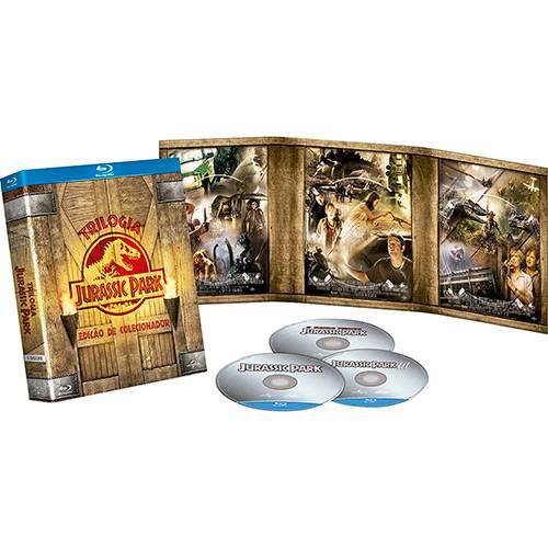 Tamanhos, Medidas e Dimensões do produto Blu-ray - Jurassic Park - Trilogia Completa - Edição de Colecionador - Digipak