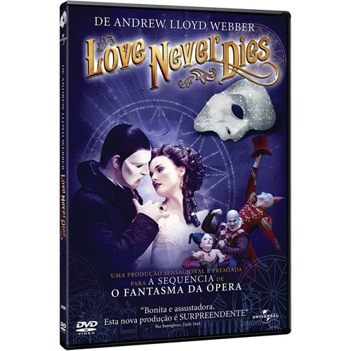 Tamanhos, Medidas e Dimensões do produto Blu-ray - Love Never Dies