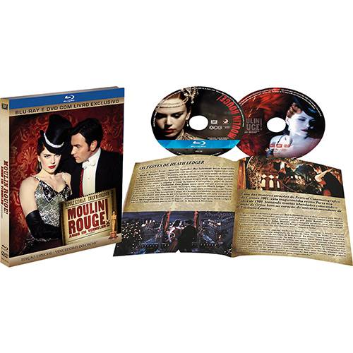 Tamanhos, Medidas e Dimensões do produto Blu-Ray Moulin Rouge - Amor em Vermelho - Edição de Colecionador (Blu-Ray + Dvd)