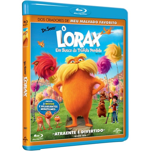 Tamanhos, Medidas e Dimensões do produto Blu-ray o Lorax - em Busca da Trúfula Perdida