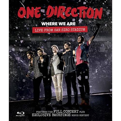 Tamanhos, Medidas e Dimensões do produto Blu-ray - One Direction: Where We Are Tour - Live From San Siro Stadium