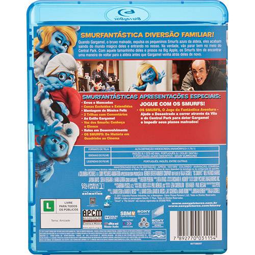 Tamanhos, Medidas e Dimensões do produto Blu-ray os Smurfs