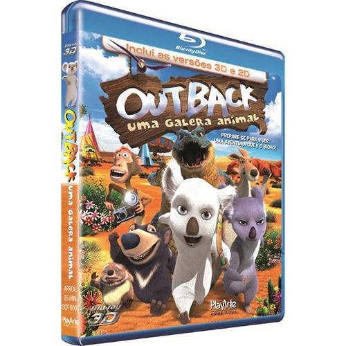 Tamanhos, Medidas e Dimensões do produto Blu-ray Outback - uma Galera Animal 3D + 2D