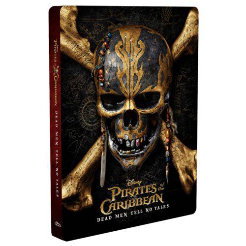 Tamanhos, Medidas e Dimensões do produto Blu-ray - Piratas do Caribe - a Vingança de Salazar (3D + 2D) - Steelbook