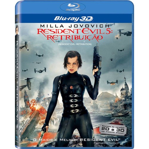 Tamanhos, Medidas e Dimensões do produto Blu-ray Resident Evil 5: Retribuição (3D)