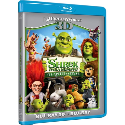 Tamanhos, Medidas e Dimensões do produto Blu-ray Shrek para Sempre (Blu-ray + Blu-ray 3D)