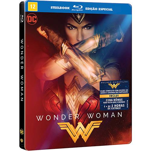 Tamanhos, Medidas e Dimensões do produto Blu-ray - Steelbook Wonder Woman - Mulher Maravilha