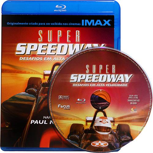 Tamanhos, Medidas e Dimensões do produto Blu-ray Super Speedway - Desafios em Alta Velocidade