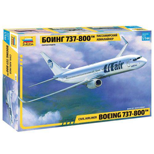 Tamanhos, Medidas e Dimensões do produto Boeing 737-800 - 1/144 - Zvezda 7019