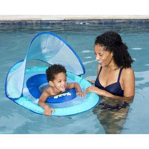 Tamanhos, Medidas e Dimensões do produto Bóia Infantil Baby Bote Swimways C/ Cobertura Cabaninha Fps Uv50+