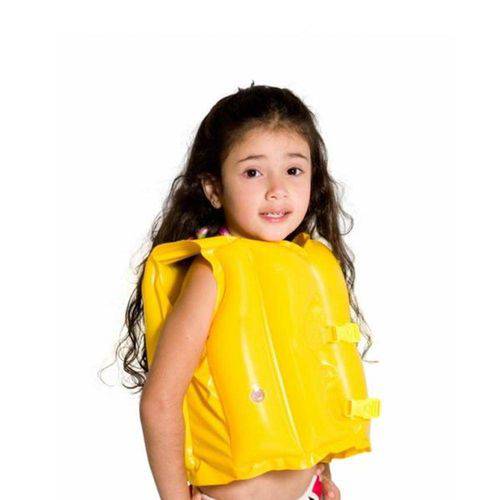 Tamanhos, Medidas e Dimensões do produto Boia Tipo Colete Salva-Vidas Infantil Inflável Amarelo