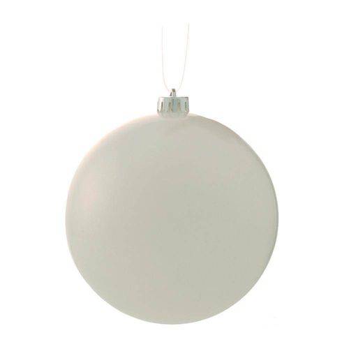 Tamanhos, Medidas e Dimensões do produto Bola Arvore de Natal Branco - 15 Cm