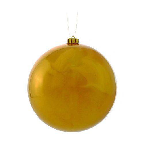 Tamanhos, Medidas e Dimensões do produto Bola Arvore de Natal Ouro - 20 Cm