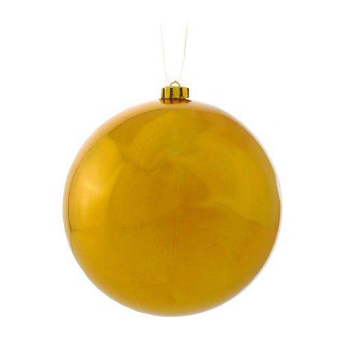 Tamanhos, Medidas e Dimensões do produto Bola Arvore de Natal Ouro - 15 Cm