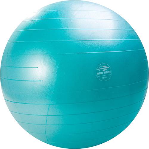 Tamanhos, Medidas e Dimensões do produto Bola de Ginástica Emborrachada Mormaii Fitness Gym Ball Anti-Burst 55cm