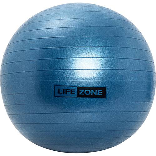 Tamanhos, Medidas e Dimensões do produto Bola de Pilates Azul 65cm com Bomba - Life Zone