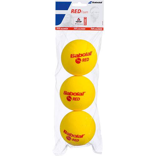 Tamanhos, Medidas e Dimensões do produto Bola de Tênis Babolat Polybag Espuma 3 Unidades