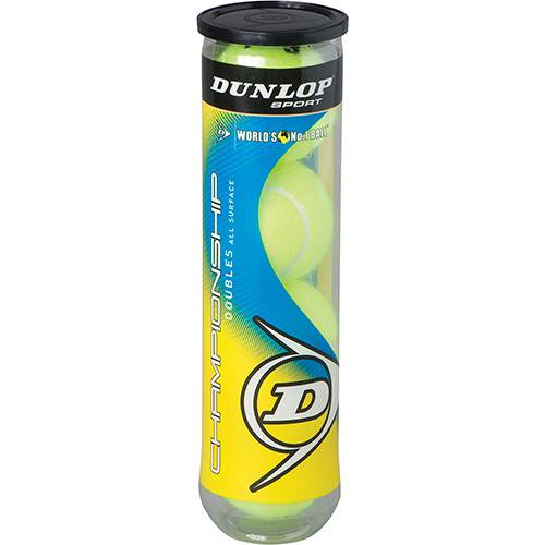 Tamanhos, Medidas e Dimensões do produto Bola de Tênis Dunlop Championship Allsurface - Tubo C/ 4 Bolas