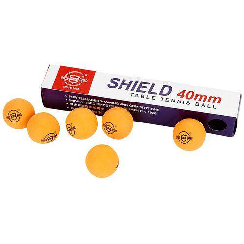 Tamanhos, Medidas e Dimensões do produto Bola Tênis de Mesa Shield 40Mm C/ 6