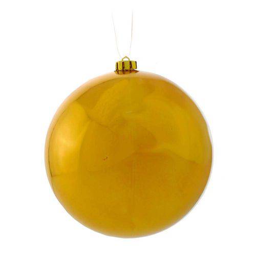 Tamanhos, Medidas e Dimensões do produto Bolas Arvore de Natal Ouro - 1 Unidade 12 Cm