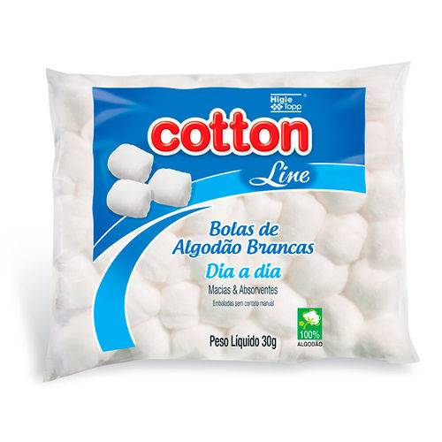 Tamanhos, Medidas e Dimensões do produto Bolas de Algodão Branca Cotton Line