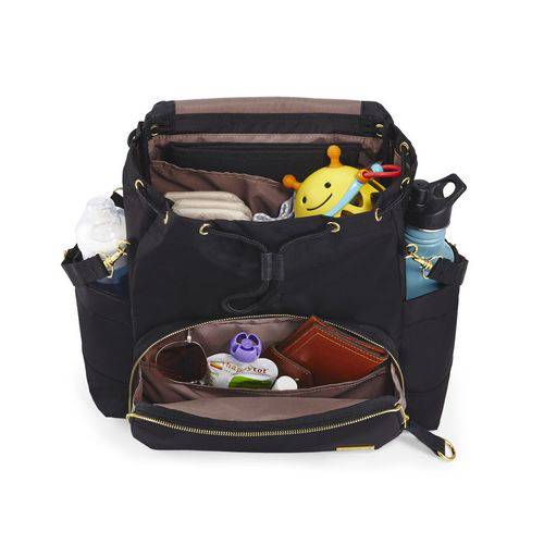 Tamanhos, Medidas e Dimensões do produto Bolsa Maternidade (Diaper Bag) Chelsea Backpack - Black