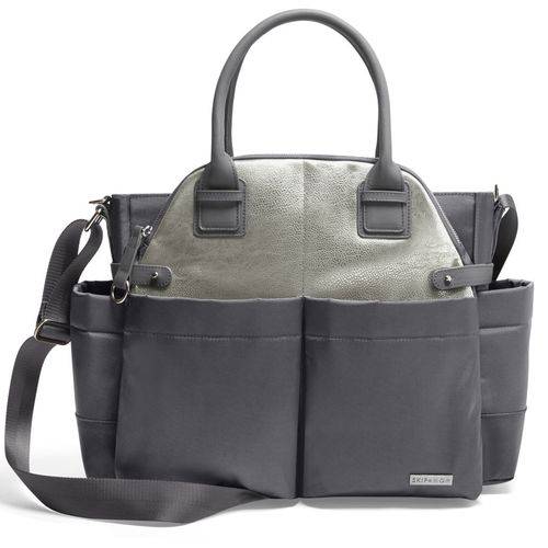 Tamanhos, Medidas e Dimensões do produto Bolsa Maternidade (Diaper Bag) Chelsea - Charcoal Shimmer