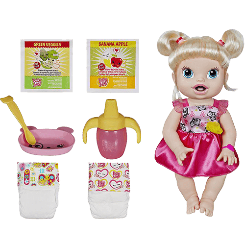 Tamanhos, Medidas e Dimensões do produto Boneca Baby Alive Hora de Comer Loira - Hasbro