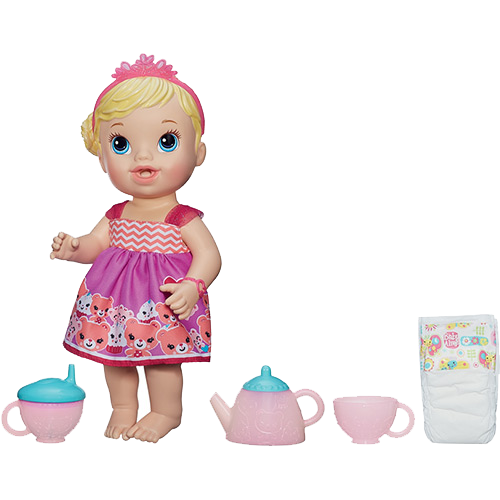 Tamanhos, Medidas e Dimensões do produto Boneca Baby Alive Hora do Chá Loira - Hasbro
