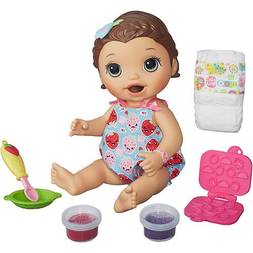 Tamanhos, Medidas e Dimensões do produto Boneca Baby Alive Lanchinho Morena - Hasbro