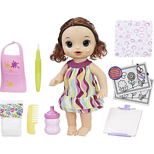 Tamanhos, Medidas e Dimensões do produto Boneca Baby Alive Pequena Artista Morena - Hasbro