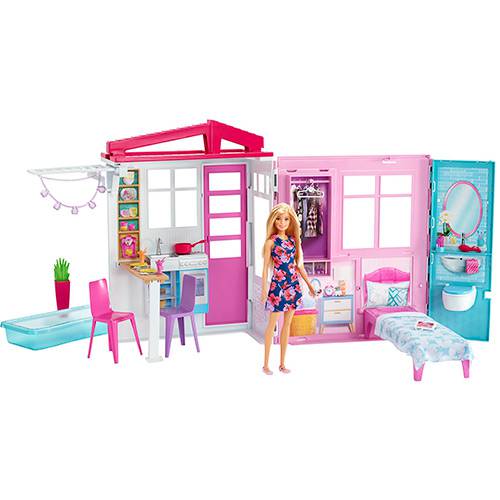 Tamanhos, Medidas e Dimensões do produto Boneca Barbie Mattel Casa Glam FXG55