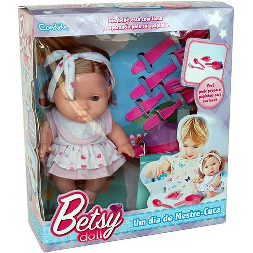Tamanhos, Medidas e Dimensões do produto Boneca Betsy Doll - um Dia de Mestre Cuca - Candide