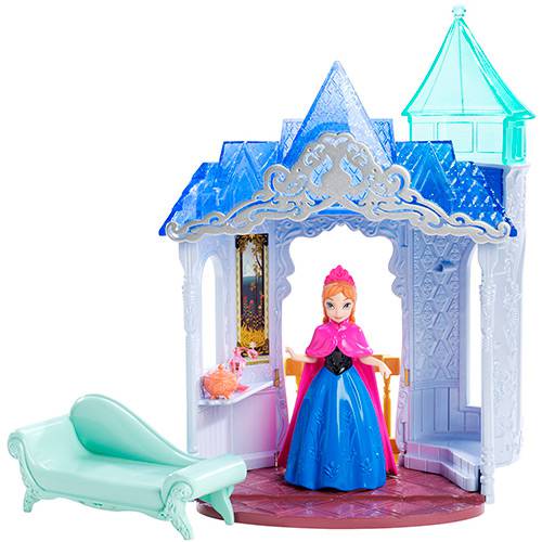 Tamanhos, Medidas e Dimensões do produto Boneca Disney Frozen Mini Castelo com Anna - Mattel