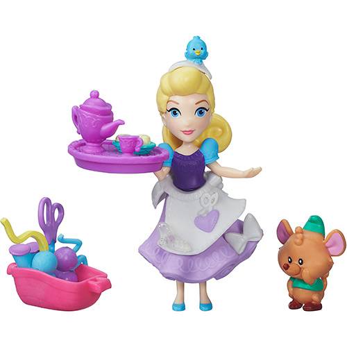 Tamanhos, Medidas e Dimensões do produto Boneca Disney Princess Mini Princesas e Amigo Cinderela - Hasbro