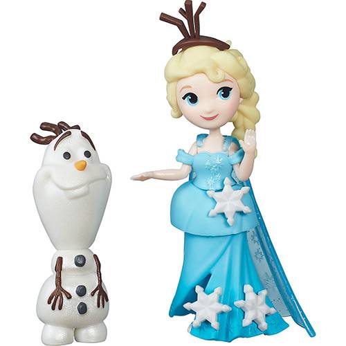 Tamanhos, Medidas e Dimensões do produto Boneca Frozen Mini Boneca e Amigo Elsa e Olaf - Hasbro