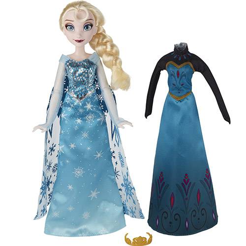 Tamanhos, Medidas e Dimensões do produto Boneca Frozen Vestidos Reais Elsa - Hasbro