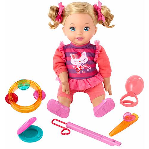Tamanhos, Medidas e Dimensões do produto Boneca Little Mommy Primeira Aula de Música - Mattel