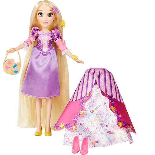 Tamanhos, Medidas e Dimensões do produto Boneca Princesas Disney Lindos Vestidos Rapunzel - Hasbro