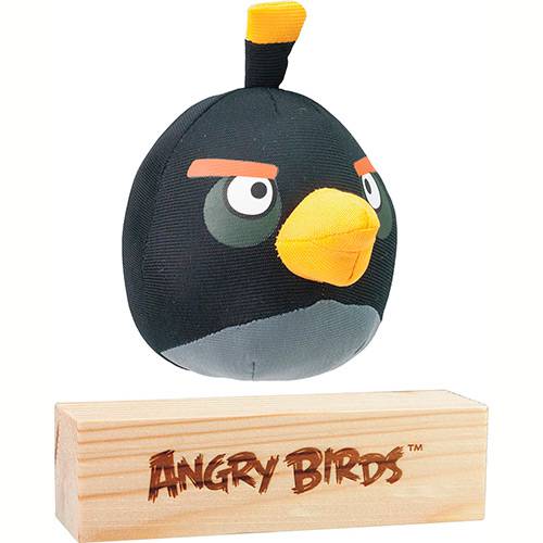 Tamanhos, Medidas e Dimensões do produto Boneco Angry Birds Add Ons Black Bird - Gibi Brinquedos