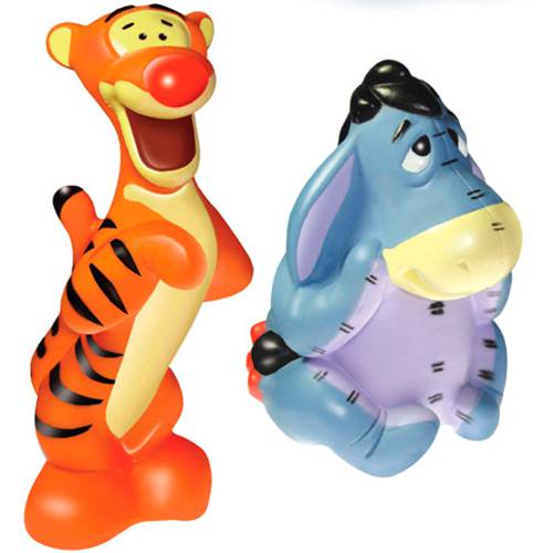 Tamanhos, Medidas e Dimensões do produto Boneco de Vinil Pooh Disney - Tigrão e Ió - Lider