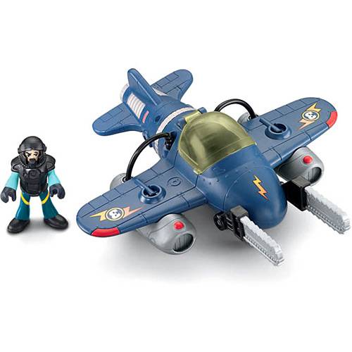 Tamanhos, Medidas e Dimensões do produto Boneco Imaginext Aviões Médios Sky Racer Tornado Jet - Mattel