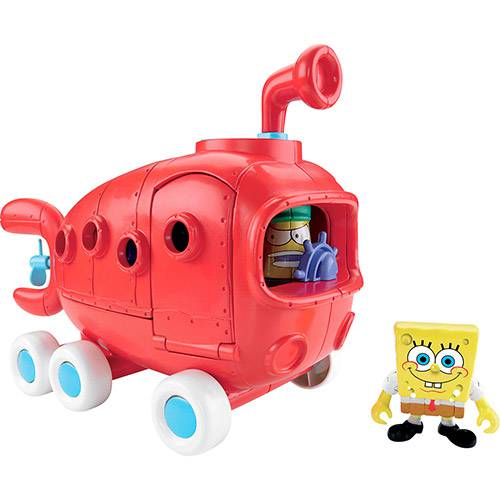 Tamanhos, Medidas e Dimensões do produto Boneco Imaginext Bob Esponja Ônibus da Fenda do Biquini - Mattel
