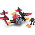 Tamanhos, Medidas e Dimensões do produto Boneco Imaginext Super Aviões Sky Racer Águia Vermelho - Mattel