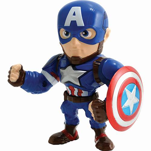Tamanhos, Medidas e Dimensões do produto Boneco Metals Figure 4" Marvel Civil War Movie - Captain America- Dtc