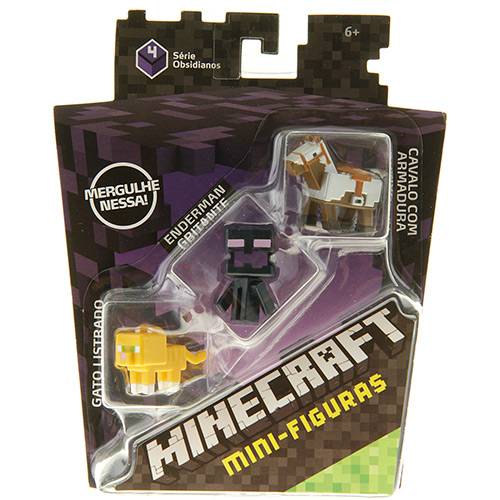 Tamanhos, Medidas e Dimensões do produto Boneco Minecraft Sortimento 3 Figuras CGX24/DKD57 - Mattel