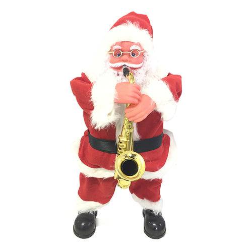 Tamanhos, Medidas e Dimensões do produto Boneco Papai Noel Musical C/ Movimento e Musical Saxofone