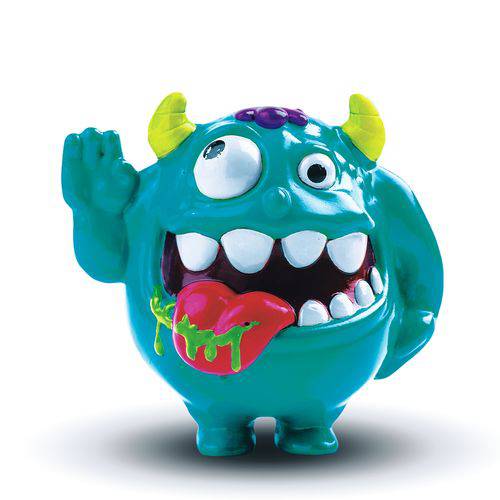 Tamanhos, Medidas e Dimensões do produto Boneco Shake Headz Monstros Loucos Rick Ranço Azul 4995 - Dtc